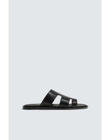 자라 와이드 스트랩 플랫 샌들 2787/720/800 BLACK
