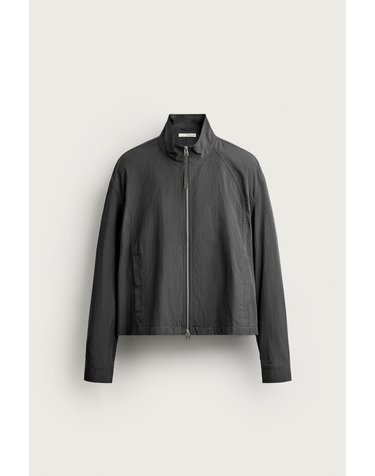 자라 라이오셀 혼방 크롭 집업 자켓 8281/120/807 ANTHRACITE GREY