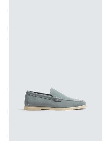 자라 스웨이드 레더 캐주얼 로퍼 2613/720/044 LIGHT BLUE