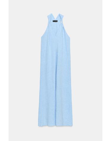 자라 트위스트 숄더 스트랩 롱 원피스 7341/768/406 LIGHT BLUE