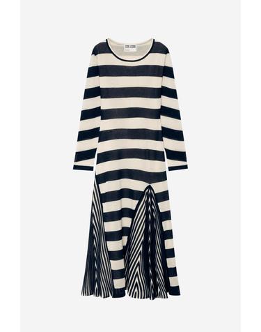 자라 스트라이프 A라인 롱 원피스 2142/004/104 STRIPED
