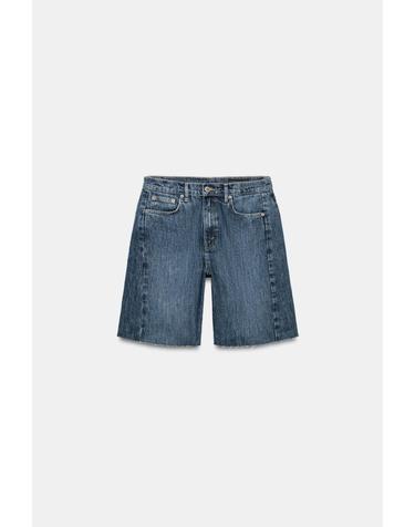 자라 릴렉스핏 데님 버뮤다 반바지 4001/240/400 BLUE