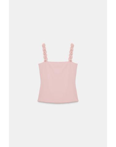 자라 플로럴 스트랩 민소매 탑 4813/361/620 PINK