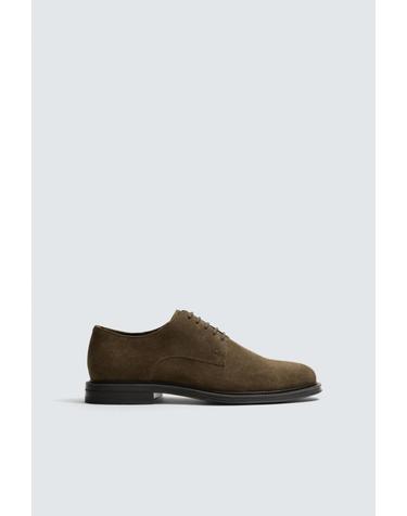 자라 스플릿 스웨이드 레이스업 더비화 2473/720/131 TAUPE GREY