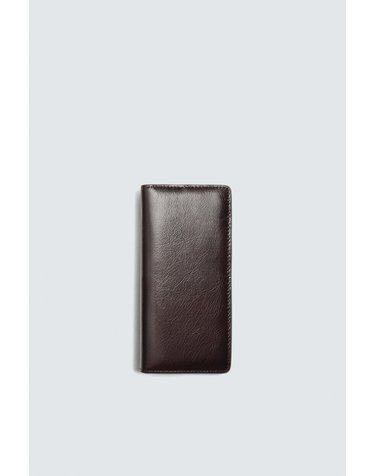 자라 레더 카드 동전 포켓 XL 장지갑 3824/820/700 BROWN