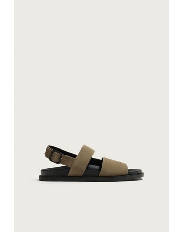 자라 레더 와이드 스트랩 버클 샌들 2733/820/131 TAUPE GREY