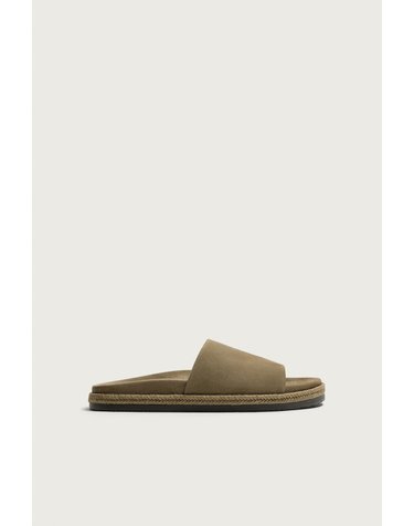 자라 스웨이드 레더 슬라이드 샌들 2749/720/832 TAUPE GREY
