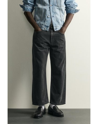 자라 자라 루즈핏 크롭 데님 청바지 5585/470/822 CHARCOAL