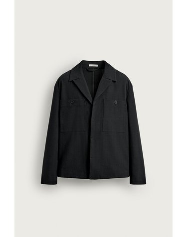자라 릴렉스핏 패치 포켓 오버셔츠 4712/879/800 BLACK