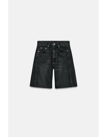 자라 릴렉스핏 데님 버뮤다 팬츠 4001/240/800 BLACK