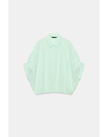 자라 벌룬 플리츠 7부 소매 셔츠 7095/730/537 MINT