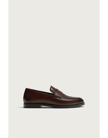 자라 라운트토 레더 페니 로퍼 2649/820/700 BROWN