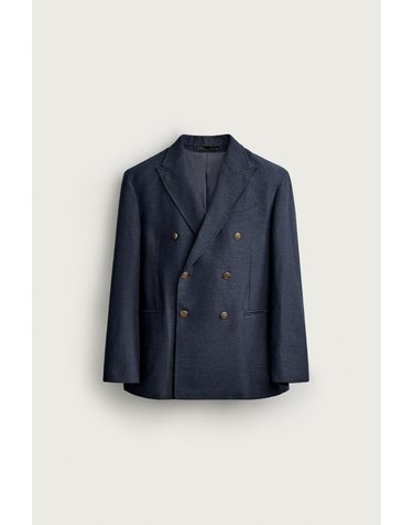 자라 더블브레스트 레귤러핏 블레이저 6464/277/401 NAVY BLUE