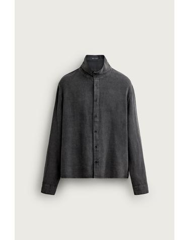 자라 빈티지 워시 릴렉스핏 긴팔 셔츠 4795/304/807 ANTHRACITE GREY