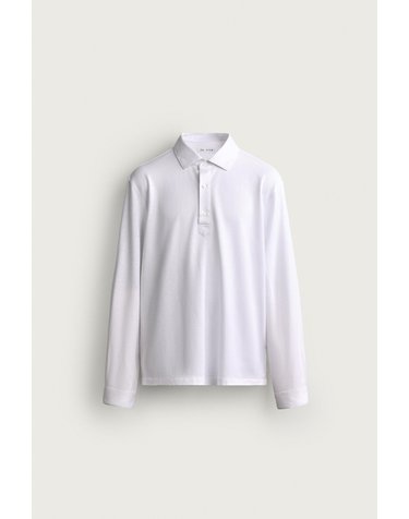 자라 레귤러핏 소프트 긴팔 폴로셔츠 5588/747/250 WHITE