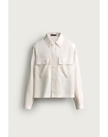 자라 릴렉스핏 플루이드 포켓 오버셔츠 3715/807/251 OYSTER-WHITE
