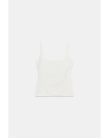 자라 스트레치 스퀘어넥 코르셋 민소매 탑 5584/806/250 WHITE