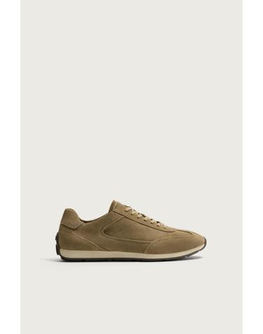 자라 스플릿 스웨이드 캐주얼 스니커즈 2349/720/107 SAND BROWN