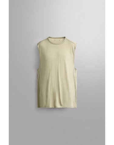 자라 릴렉스핏 린넨 혼방 민소매 탑 5868/310/519 WASHED GREEN