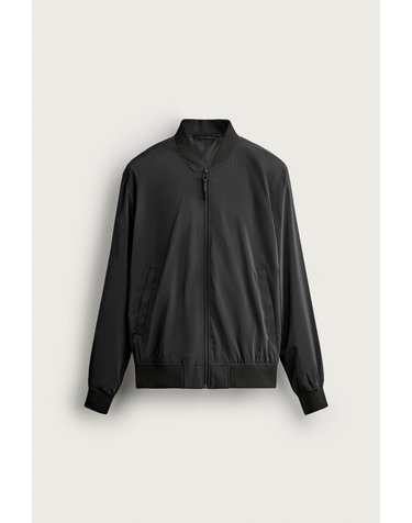 자라 테크니컬 봄버 블루종 재킷 4302/360/800 BLACK