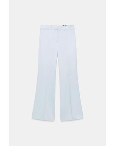 자라 린넨 혼방 플레어 팬츠 1975/986/406 LIGHT BLUE