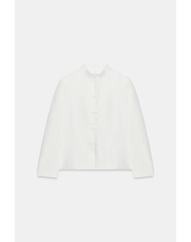 자라 페플럼 린넨 블렌드 블레이저 7030/015/251 OYSTER-WHITE