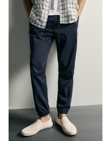 자라 슬림핏 조거 드로스트링 팬츠 6786/325/401 NAVY BLUE