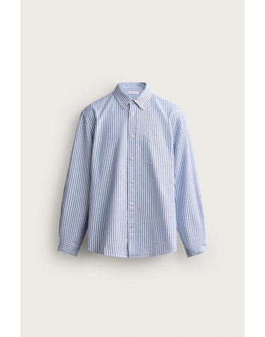 자라 레귤러핏 텍스처 옥스포드 긴팔 셔츠 3277/300/044 BLUE/WHITE