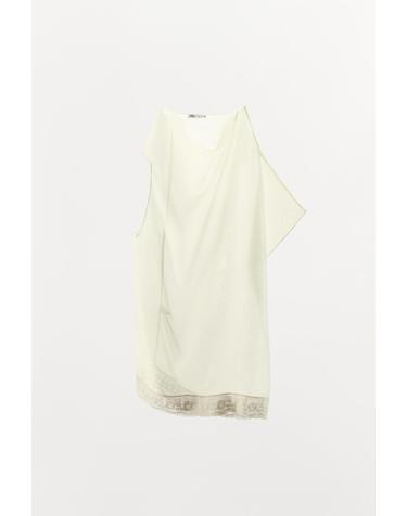 자라 오간자 레이스 헴 민소매 탑 1758/704/990 990