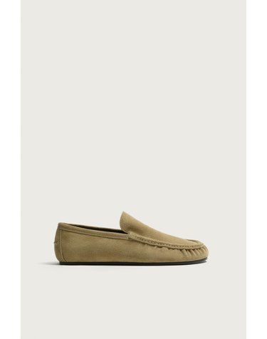 자라 스플릿 스웨이드 모카신 로퍼 2680/820/102 BEIGE