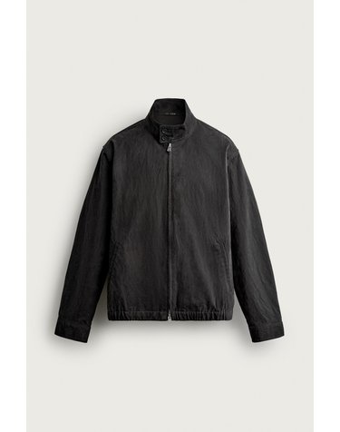 자라 워시드 이펙트 레귤러핏 하이넥 자켓 9621/621/800 BLACK