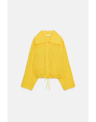 자라 나일론 드로스트링 집업 자켓 7030/808/300 YELLOW
