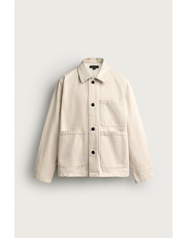 자라 릴렉스핏 패치 포켓 코튼 오버셔츠 8062/310/251 OYSTER-WHITE