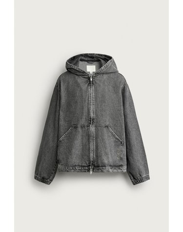 자라 릴렉스핏 후드 워시드 데님 자켓 4365/303/802 GREY