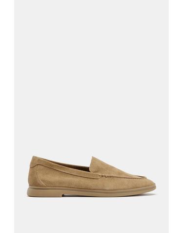 자라 스플릿 스웨이드 플랫 로퍼 2504/810/107 SAND BROWN