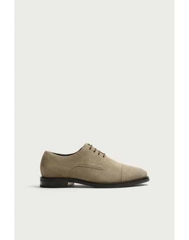 자라 스웨이드 레더 더비 슈즈 2412/720/131 TAUPE GREY