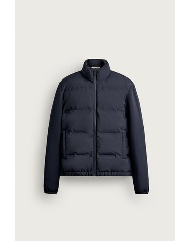 자라 집업 콤비 숏 패딩 자켓 6096/800/401 NAVY BLUE