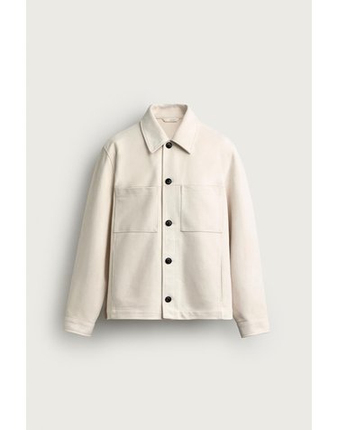 자라 레귤러핏 페이크 스웨이드 오버셔츠 3046/510/251 OYSTER-WHITE