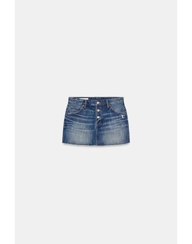 자라 5포켓 데님 미니 스커트 8727/093/407 BLUE