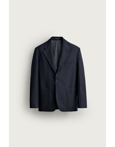 자라 릴렉스핏 울 싱글 블레이저 5552/381/422 DARK NAVY
