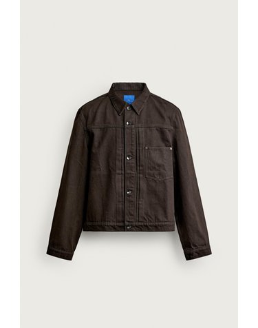 자라 아론 레빈 크롭 플리츠 데님 자켓 3991/362/753 CHOCOLATE BROWN