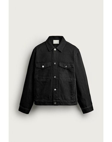 자라 레귤러핏 플랩 포켓 데님 자켓 6987/314/800 BLACK