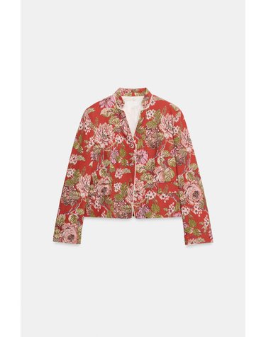 자라 플로럴 프린트 플랩 포켓 블레이저 7838/135/330 MULTICOLOURED