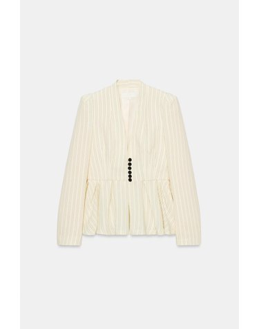 자라 스트라이프 페플럼 블레이저 7955/491/086 ECRU / BROWN
