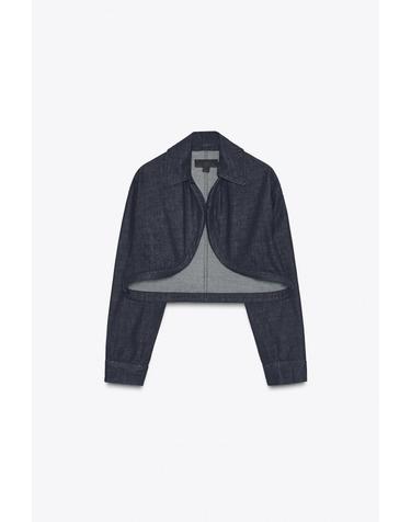 자라 트렌디 데님 크롭 볼레로 재킷 0340/243/407 BLUE