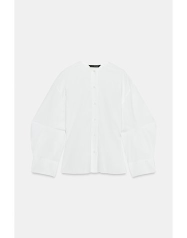 자라 포플린 볼륨 슬리브 셔츠 7701/256/250 WHITE