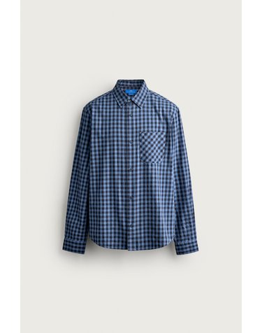 자라 아론 레빈 체크 트윌 긴팔 셔츠 1063/430/030 BLUE/BLACK