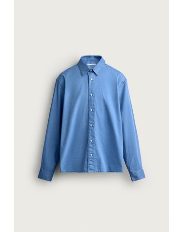 자라 워시드 릴렉스핏 긴팔 셔츠 6887/303/428 FADED BLUE