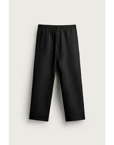 자라 릴렉스핏 코튼 조거 팬츠 4393/302/800 BLACK