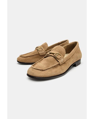 자라 스웨이드 아플리케 페니 로퍼 1516/810/102 BEIGE